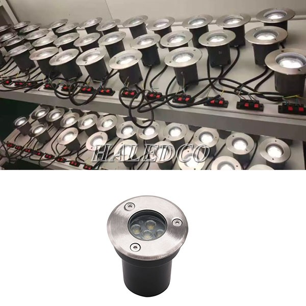 Vỏ đèn âm sàn HLUG6-6 sử dụng thép không gỉ, độ bền cao