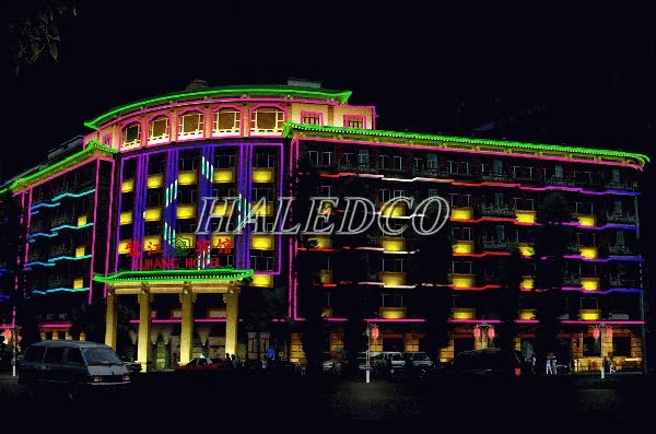 Đèn led dây HLST 5050O-60w RGB chiếu sáng, trang trí tòa nhà