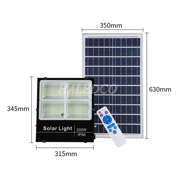 Đèn pha năng lượng mặt trời HLMTFL60-200 ip66