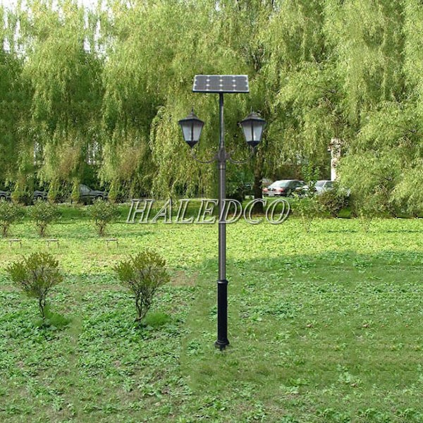 Cột đèn sân vườn năng lượng mặt trời HLMTCD1-24 chiếu sáng sân vườn