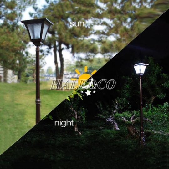 Cột đèn HLMTCD3-4 tự động cảm biến ánh sáng
