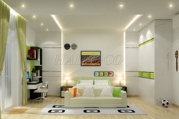 Đèn LED âm trần chiếu sáng trang trí phòng ngủ