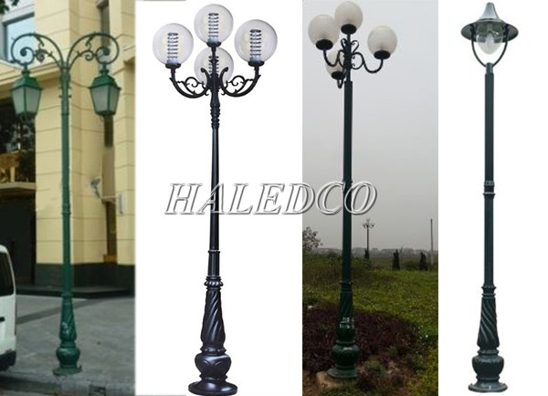Một số kiểu dáng cột đèn sân vườn Banian phổ biến