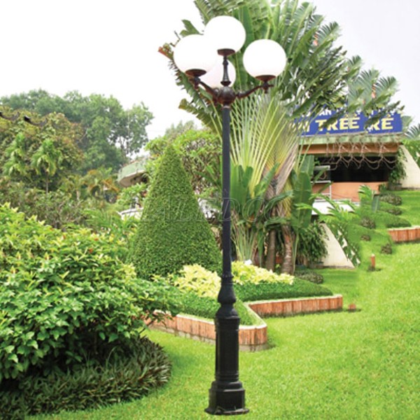 Kiểu dáng cột đèn sân vườn HLV05-CH07-4-4DD