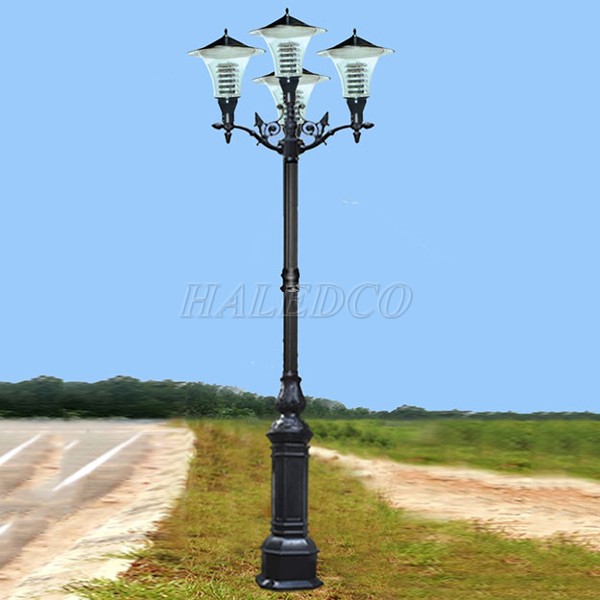 Kiểu dáng cột đèn sân vườn HLV05-CH11-4-4DN