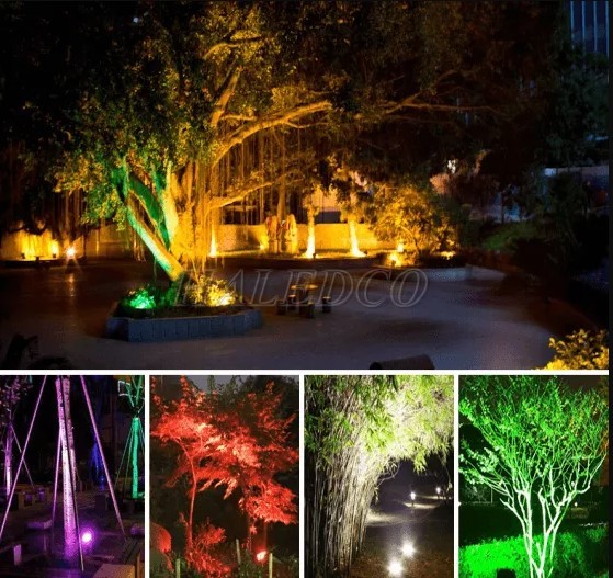 Ứng dụng của đèn LED chiếu cây HLOG21-18 RGB