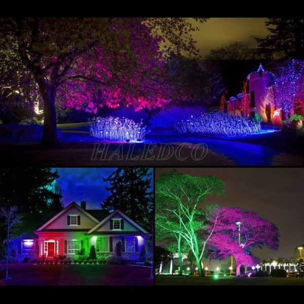 Ứng dụng của đèn LED chiếu cây HLOG21-36 RGB