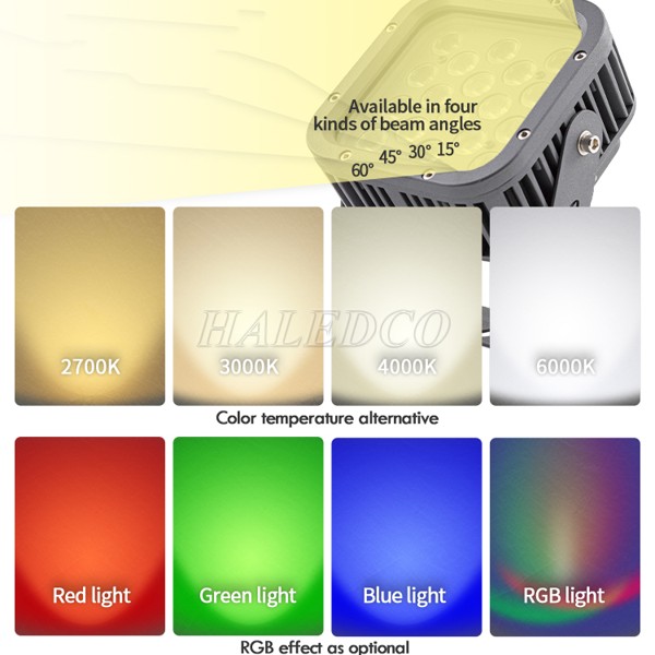 Màu ánh sáng của đèn LED chiếu sáng cây cảnh HLOG21-48