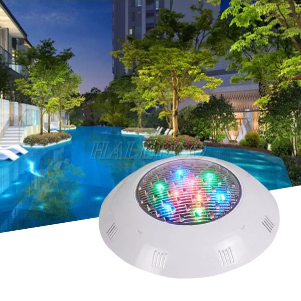 Ứng dụng đèn led hồ bơi HLUWP4-9 RGB vỏ nhựa